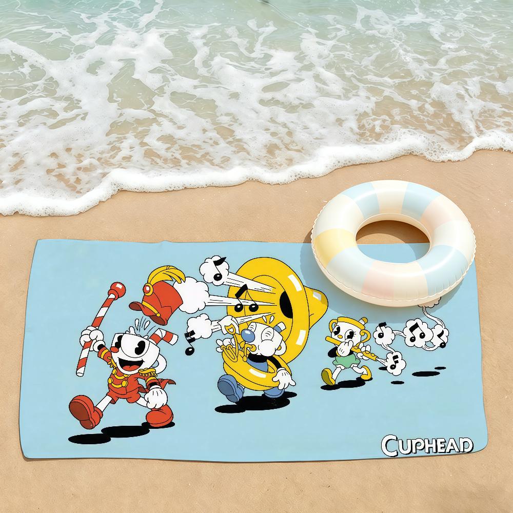 Adventure Game Cuphead Towel Drying Bath Towel Applicable To Light Swimming Camping Yoga Beach Out