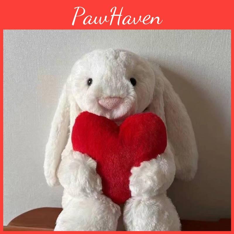 Bashful Bunny With Candy Cane Plush Doll Stuffed Animal Playroom Gifts Decor