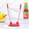 Plastic Freezer Bag Stand Secure Nonslip Base Adjustable Clip Kitchen Meal Preparation Organiser Storage Rack