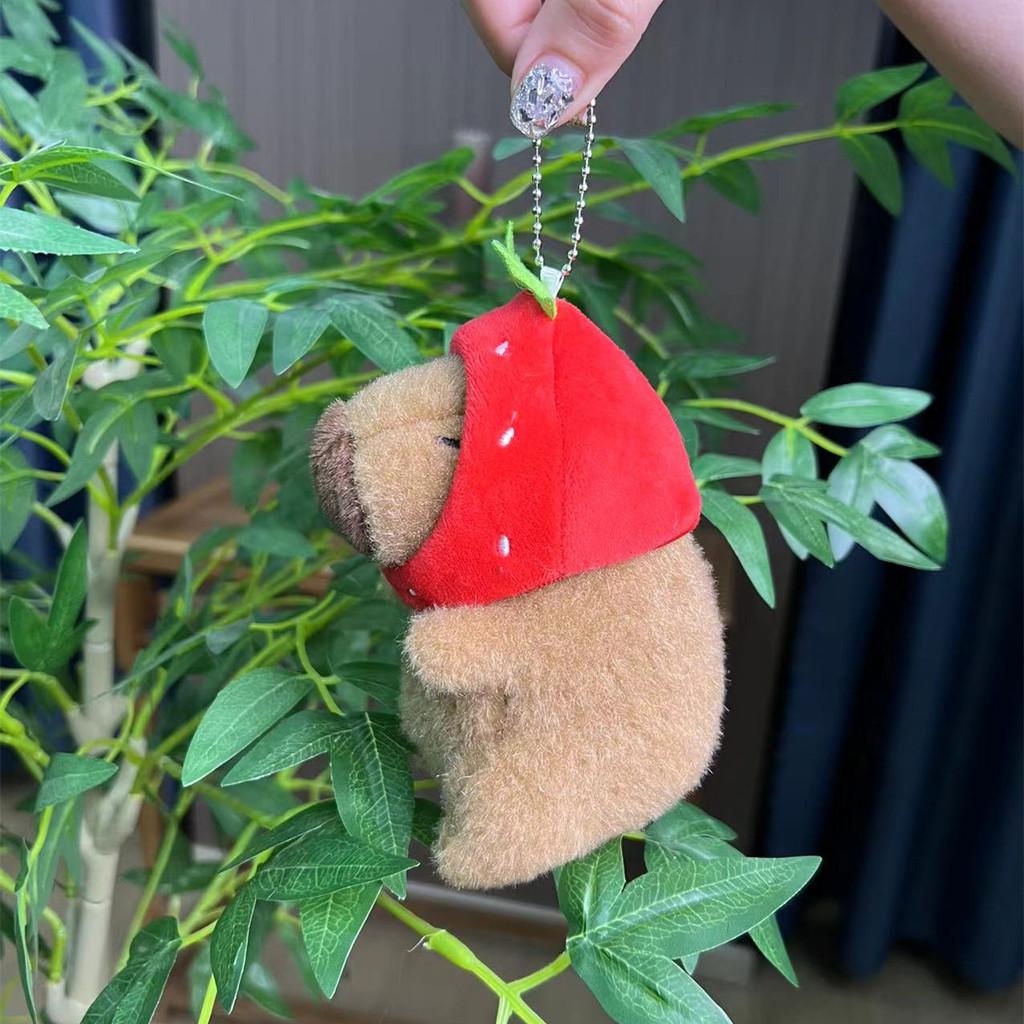 Capybara Plush Whimsical Doll Keychain Adorable Animal Pendant Gift Perfect