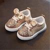 Children Baby Girls Boys Bling Sequins Bowknot Crystal Run Sport  Shoes