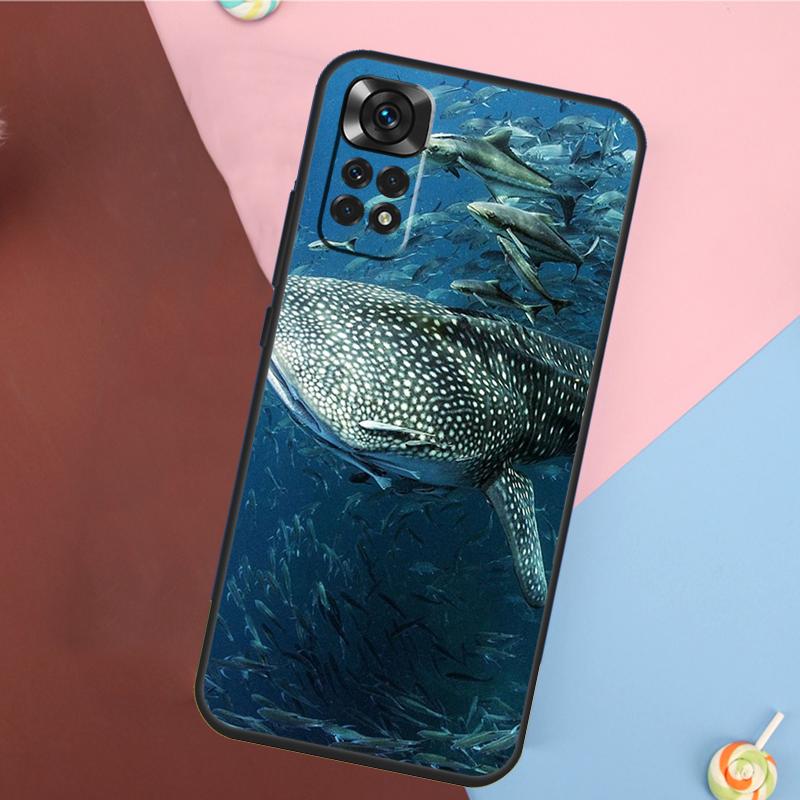Ocean Whale Shark Animal Phone Case For Xiaomi Redmi Note 12 11 10 8 9 Pro 8T 9S 10S 11S 12C 9C 9T 10A 10C Cover
