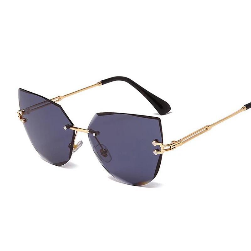 Cat Eye Women Sunglasses High Quality Black Transparent Female Sun Glasses