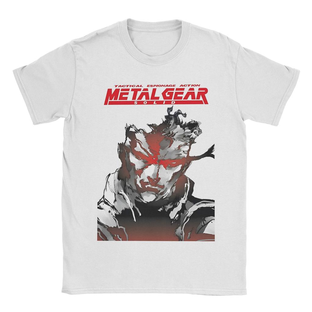 Metal Gear Solid Game T Shirt Beach Pure Cotton T Shirts For Man Leisure Custom DIY Tee Shirt Short Sleeve Classic Tops