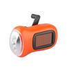 Hand Crank Solar Powered Emergency LED Flashlight with Rechargeable Battery for Home Use