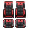 4pcs Elegant Car Floor Mats - Non-Slip, Easy-Clean Polyester All-Season Floor Mats Universal Car Carpet Interior Accessories