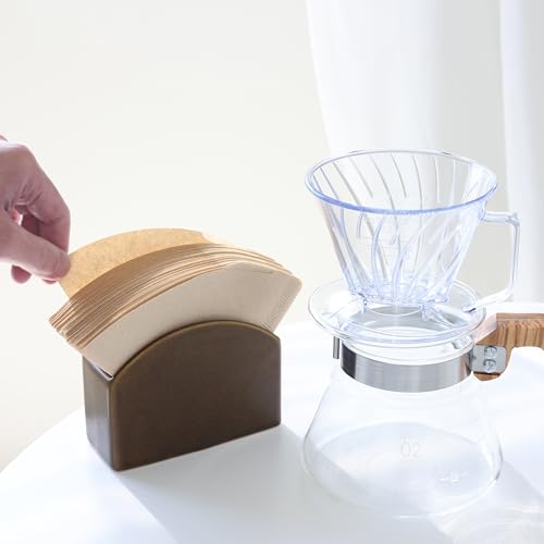 [.co.jp Exclusive] Pearl Metal Coffee Filters, Paper Filters, Drip, 300 Filters (75 Filters per Pack x 4), Brown, Made in Japan, Serving 2-4 Cups