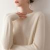 Women's Cashmere Crew Neck Sweater - Soft Knitted Pullover for Autumn/Winter