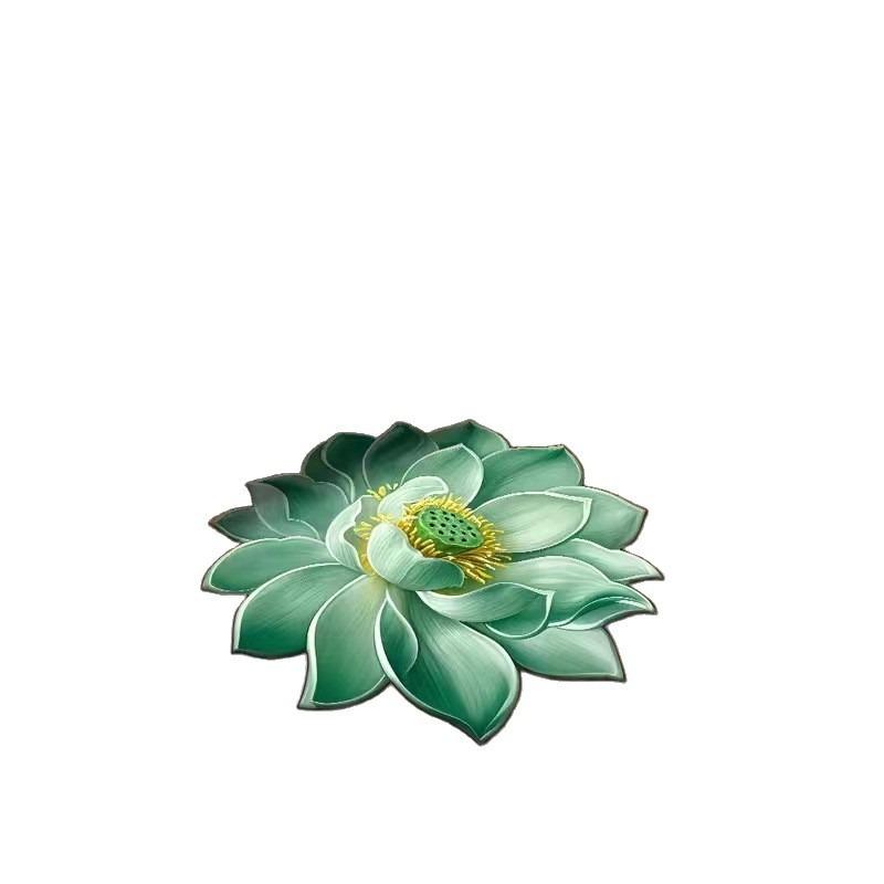 WTEMPO 3D Lotus Carpet Bedroom Carpet Bathroom Floor Mat Anti Slip Foot Mat