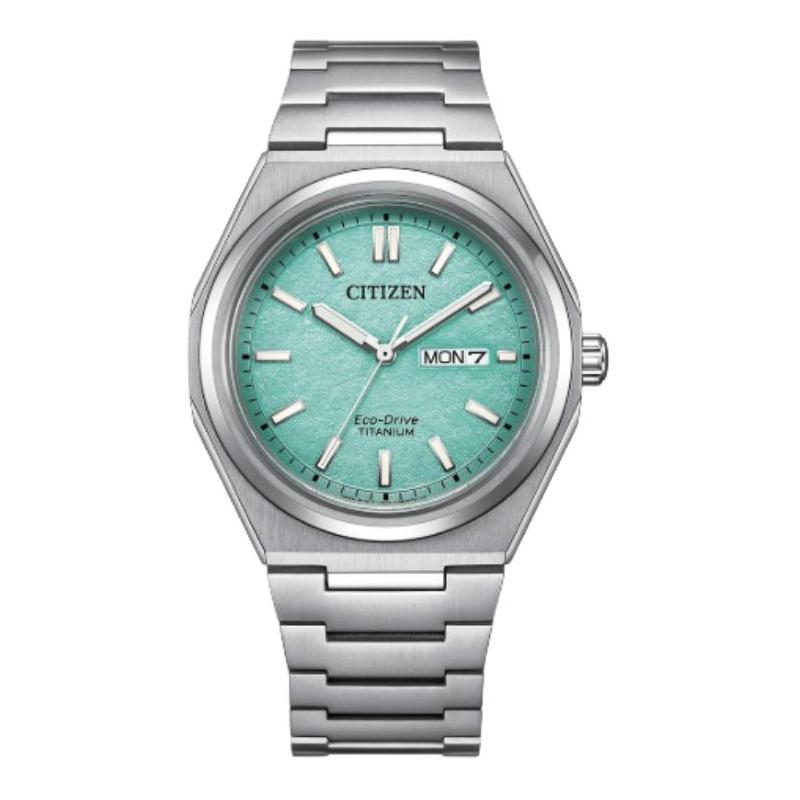 

CITIZEN AW0130-85M series 100 meters waterproof, solar Quartz, titanium strap, , 39.5mm men s watch, navy blue dial AW0130-85M синій