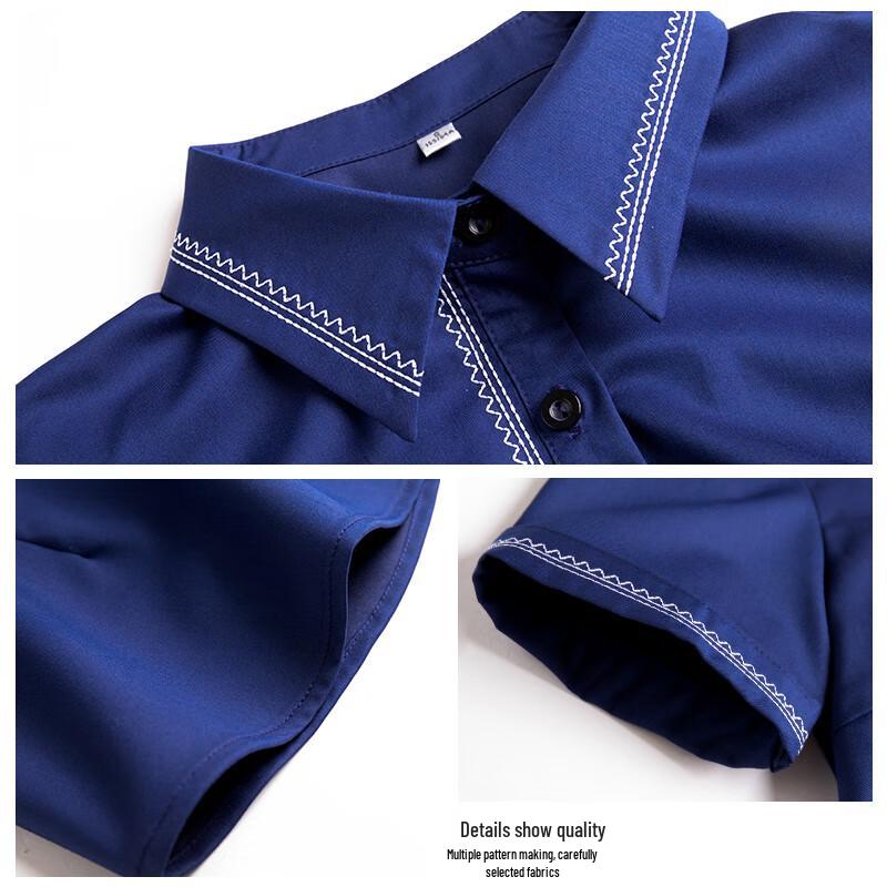 Women's Professional Short-Sleeved Shirt and Skirt Set