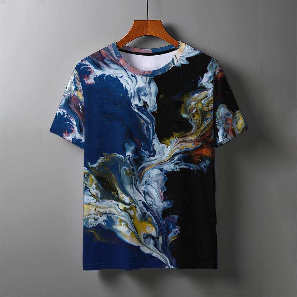 Abstract Art Graphics 3D Print T-Shirts Men's Women Short Sleeve T Shirt Oversized Tees Harajuku Y2k Tops Men Clothing