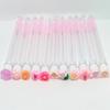 Disposable Flower Series Eyelash Brush with Transparent Test Tube Packaging