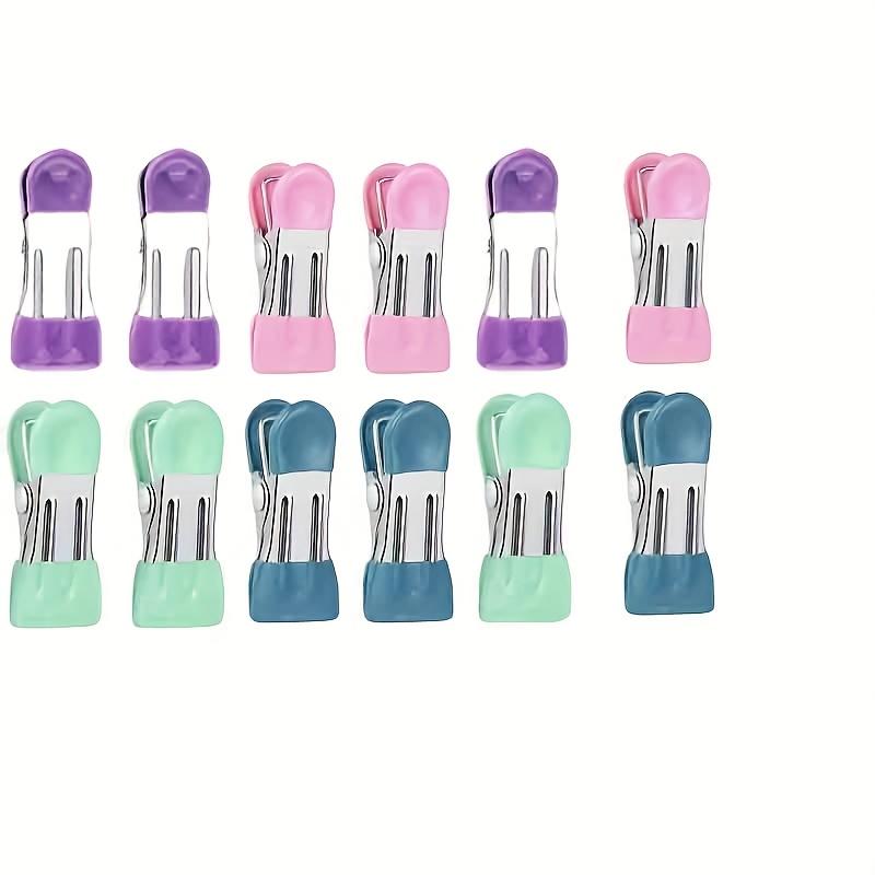 8pcs Multifunctional Traceless Drying Clip Stainless Steel Windproof Drying Clothes Clip Clothes Clip