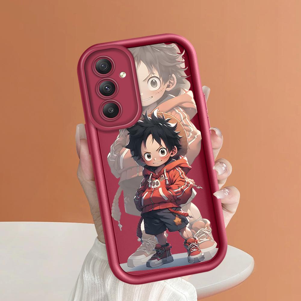 Soft Silicone Square Ladder Printing Pattern Phone Casing Full Cover Camera Shockproof Protection Rubber Case for Samsung