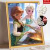 Disney Pearl Painting Anna and Elsa DIY Pearl Painting Gem Art Pearl Dot Painting Picture Crafts Adult Beginner Gifts Home Decor