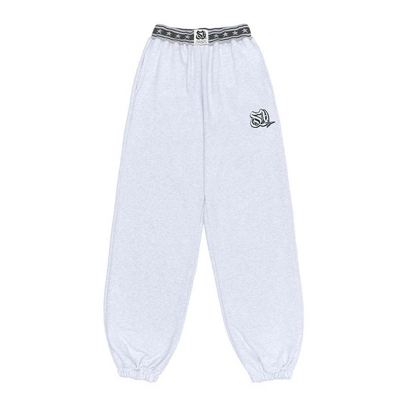 

Они Ретро Повседневные Джазовые Танцевальные Серые Спортивные Штаны Grey S