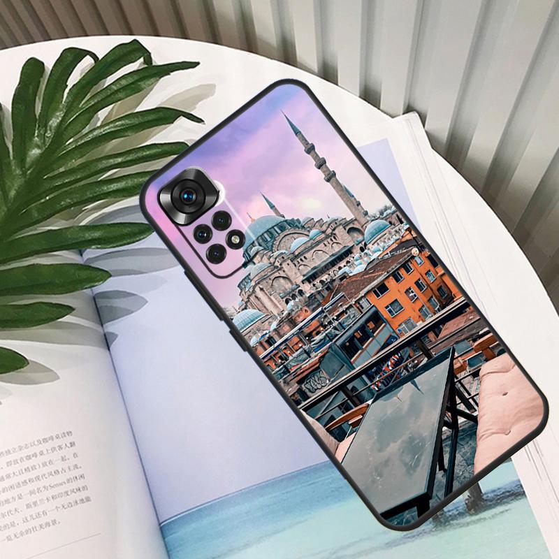 Turkey Istanbul Sceneary Building Funda For Xiaomi Redmi Note 14 13 10 11 12 15 Pro Plus Case For Redmi 15C 14C 10C 12C 13C 15
