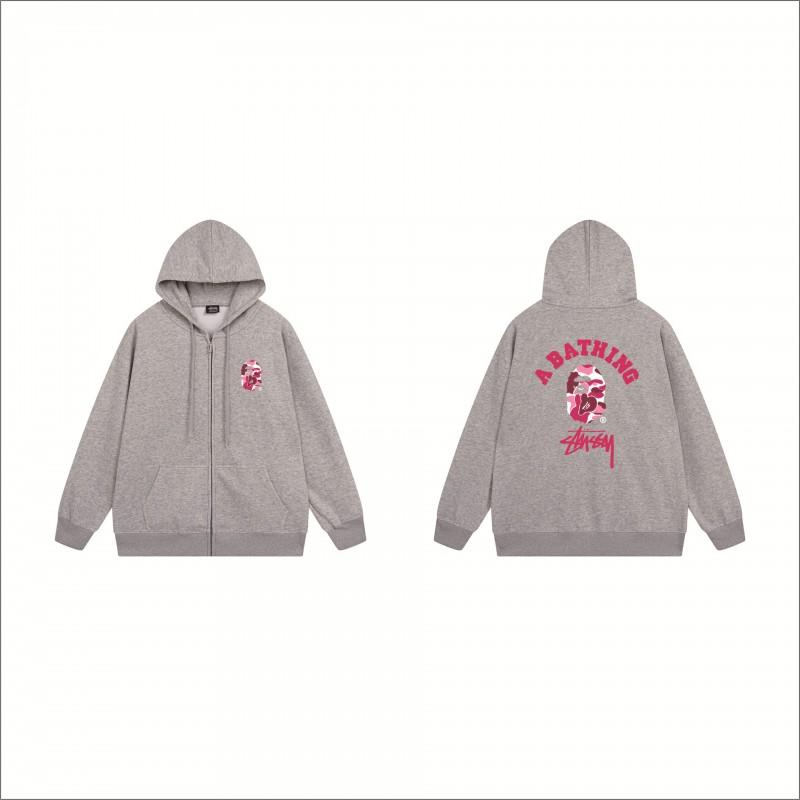 Stu Print Kapuzenpullover Langarm Herren Damen Winter Freizeit Übergroß Pullover