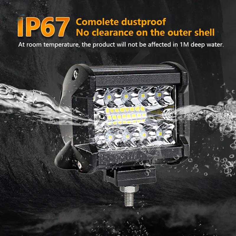 Car LED Light Bar Offroad 4x4 Spotlights Fog Lamp 12V 24V Diode Headlight Truck Farm Tractor Boat SUV ATV Light Bar/Work Light