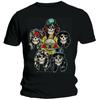 Men's Guns N Roses Vintage Heads T-shirt Medium Black