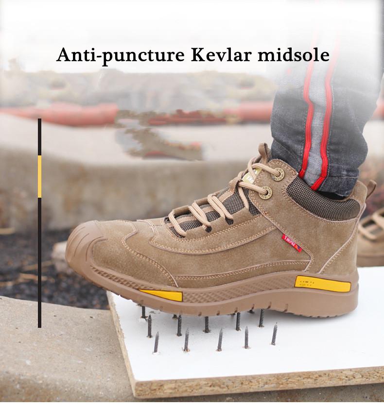 Men Work Safety Shoes Men Women Anti-smashing Anti-puncture Industrial Work Shoes Construction Protective Steel Toe Safety Boots