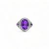 Amethyst Ring: Sterling Silver Boho Gemstone Jewelry - February Birthstone