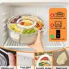 Divided Rotating Serving Tray with Lid and Handle Portable Snackle Box for Fruits Snacks Veggie Charcuterie Clear Snack Spinne