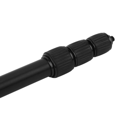 Microphone Boom Arm, Aluminum Alloy Handheld Microphone Extension Arm, Portable Heavy-Duty Microphone Boom Pole with Soft Foam Handle (4 Sections)