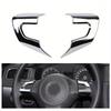 Chrome Car Steering Wheel Sticker Cover Sequin Trim For Golf 6 MK6 MK5 Steering Wheel Sequin Patch For Volkswagen For Polo