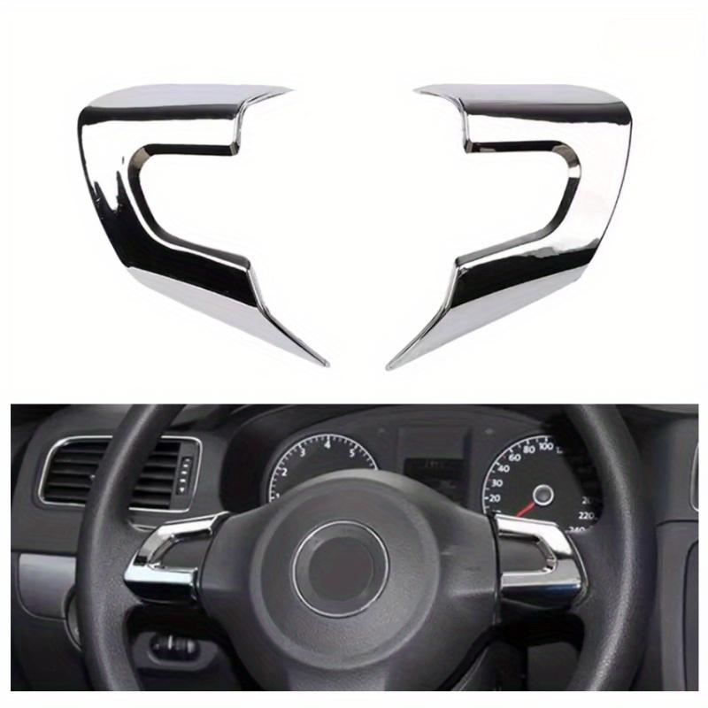 Chrome Car Steering Wheel Sticker Cover Sequin Trim For Golf 6 MK6 MK5 Steering Wheel Sequin Patch For Volkswagen For Polo