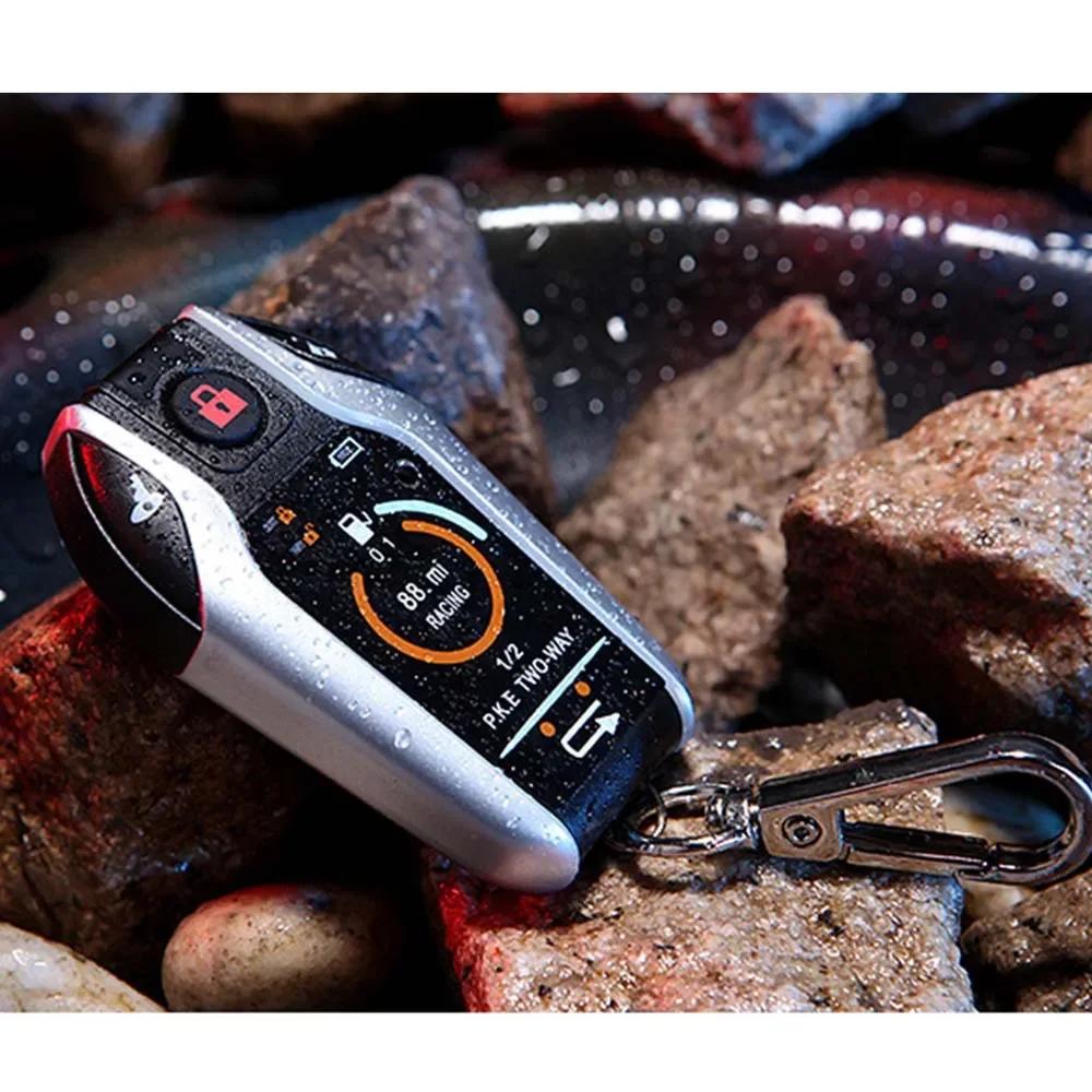 Motorcycle Anti-theft System Security Alarm Device Scooter Anti-theft Vibration Alarm Remote Engine 5 Meters Automatic Lock