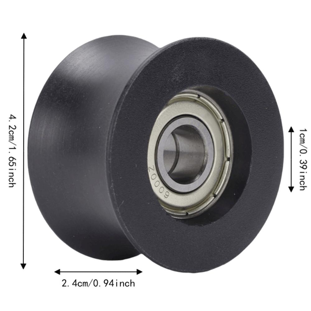 4pcs 10mm Inner Bore Guide Roller 42mm Diameter Machine Guide Wheel For Gym Equipment