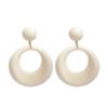 French retro Hong Kong style large circle earrings women's fashion design high-end geometric exaggerated earrings earrings