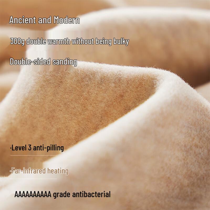 GUJIN Women's High-Waist Cashmere Silk Blend Thermal Leggings