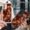 Phone Case: 2D Flat Samsung Galaxy A34 A35 M05 M06 S20 S22 S21 FE Plus 5G Tiered Protective Case, Carved Fireplace, Christmas and Halloween Gift