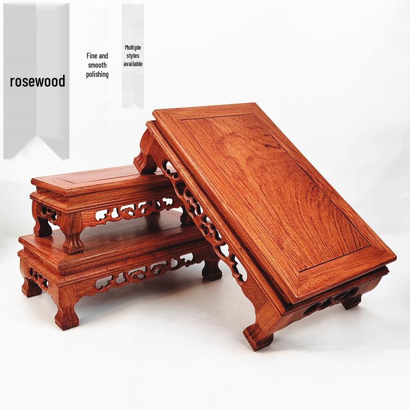 Karin Solid Wood Handicraft Stand for Vase, Pot, Bonsai, or Teapot Ornament