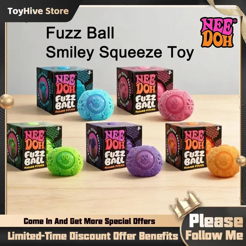 Neuer Nee Doh Fuzz Ball Niedliche Blumenform Weich Nicht Klebrig Stressabbau Knetspielzeug für Büro Zuhause Kinder Erwachsene