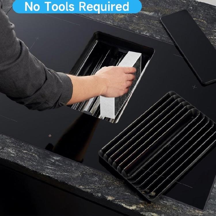 4PCS Filtro de Malha para Coifa de Exaustão Substituição Ventilação Filtro para Exaustor de Cozinha Filtros para Coifa Ventilação Textura Plástica Filtro de Gordura