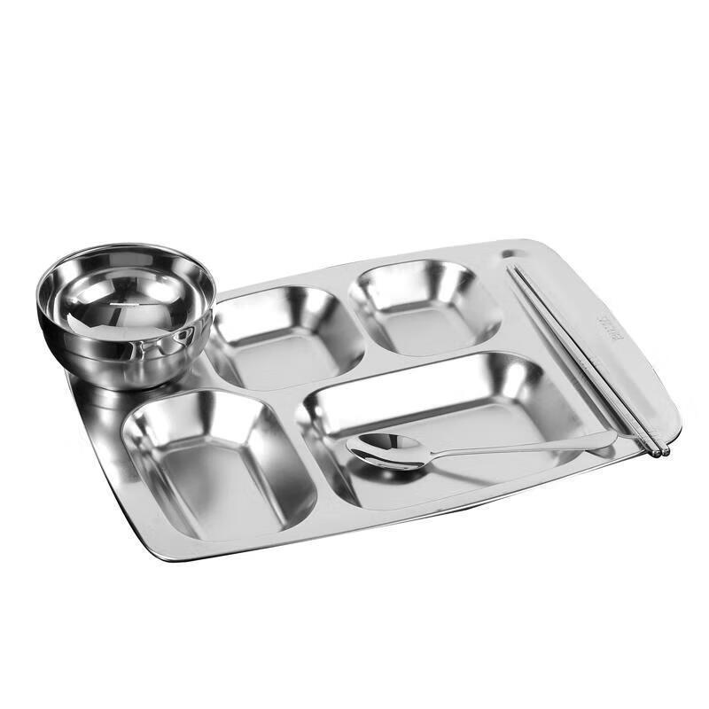 316 Stainless Steel Divided Meal Plate