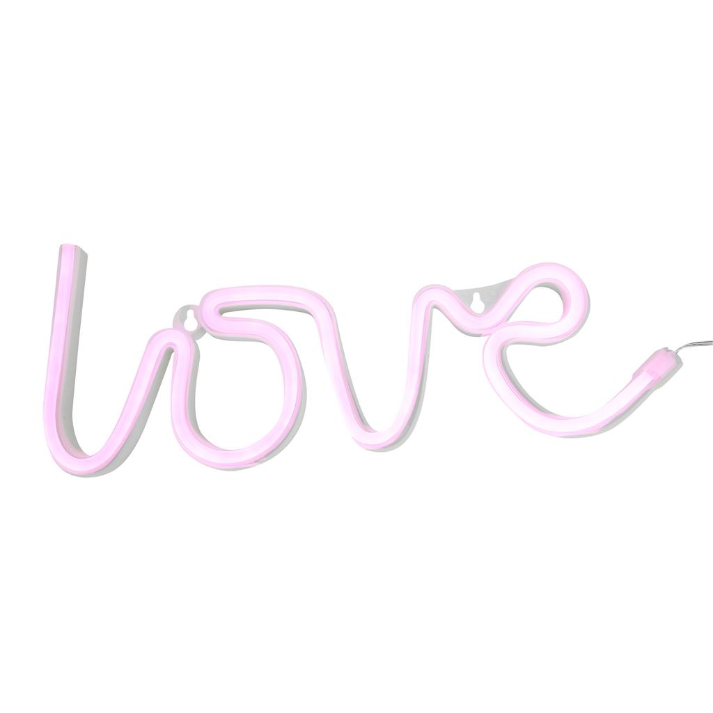 Multifunctional Love Shaped Neon Sign Pink LED Neon Light for Christmas Party Wedding