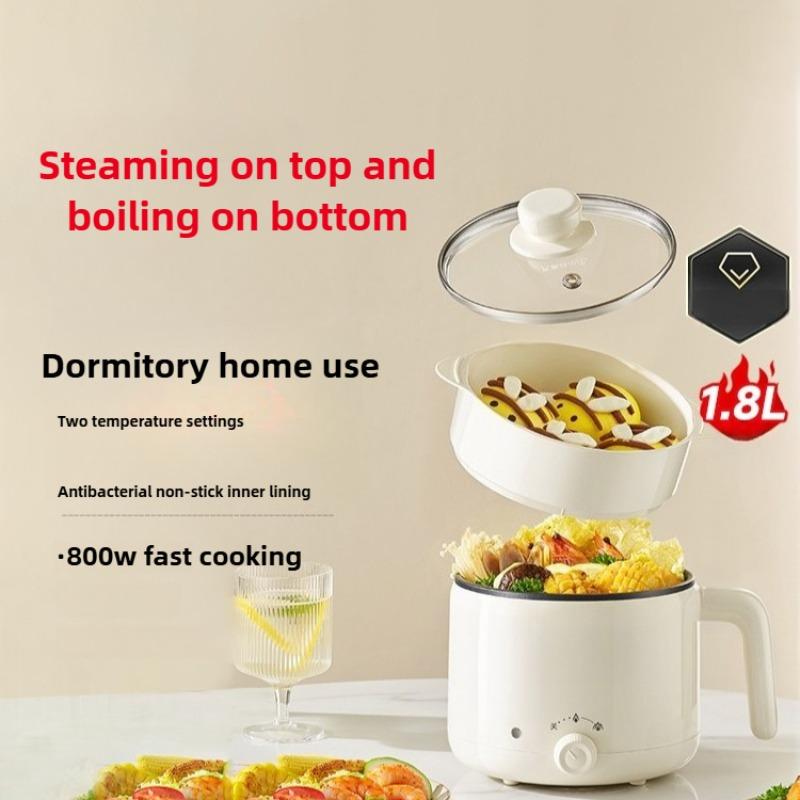 

220V 1.8L Household Electric Cooking Machine Non-stick Home Hot Pot Multi Cooker with Steamer 220V