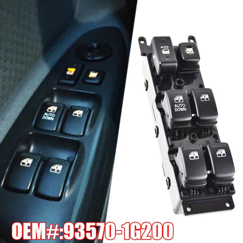 

Front Left Electric Control Power Master Window Lifter Switch Button FOR KIA RiO 2007 2008 2009 93570-1G200 Car Accessories