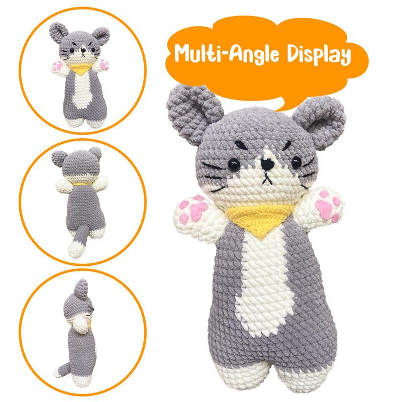 Beginner Crochet Kit For Kids Creative Crochet Material Kit Creative Crochet Kit For Beginners Cat Crochet Kit With Steps For