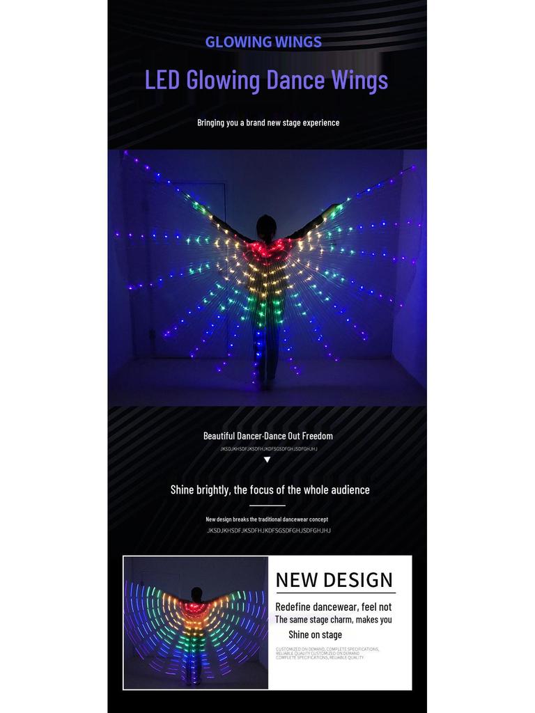 Halloween LED Glowing Butterfly Wings Costume