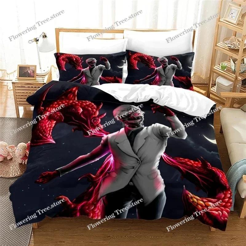Home Textile Tokyo Ghoul Anime Manga Goth Bedding Set Printed Duvet Cover Set Pillowcase Twin Full Queen King Bedclothes029963