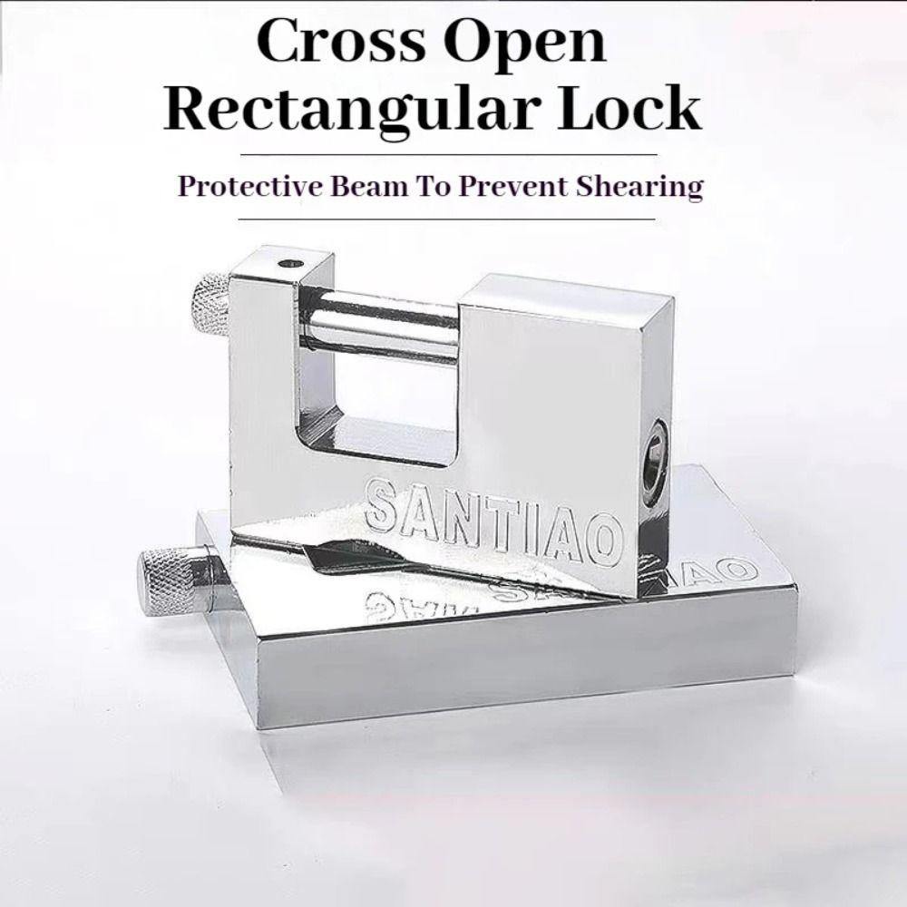 Waterproof Keyed Padlock Multifunctional Pry Door Lock New Unlocked Head Window Lock