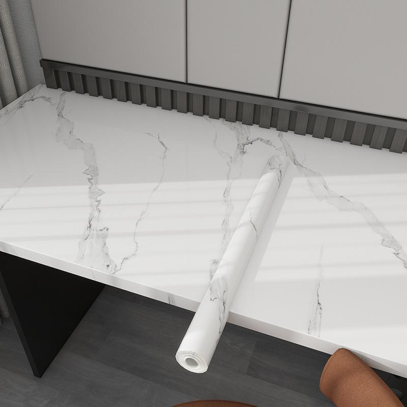 Waterproof Pvc Marble DIY Self-adhesive Wall Stickers Kitchen Renovation Wallpaper Decorative Film