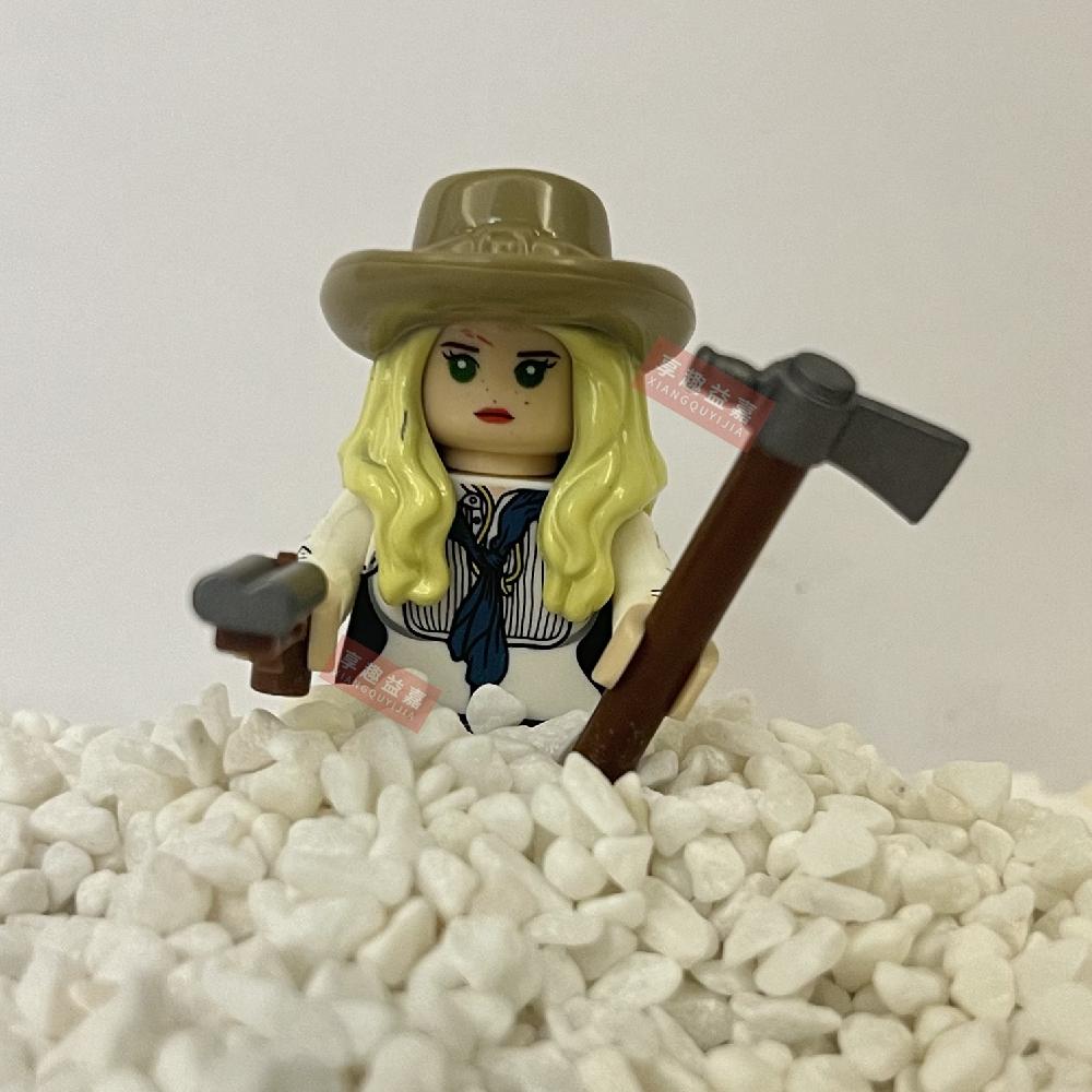 Police Wolf or Deer Detective Science  Valkyrie Building Blocks DIY mini action toy figures Assemble Bricks Children toys Gifts
