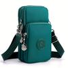 Women's Oxford Fabric Crossbody Bag, New Style Vertical Phone Pouch, Small Wristlet Purse with Adjustable Strap KTB